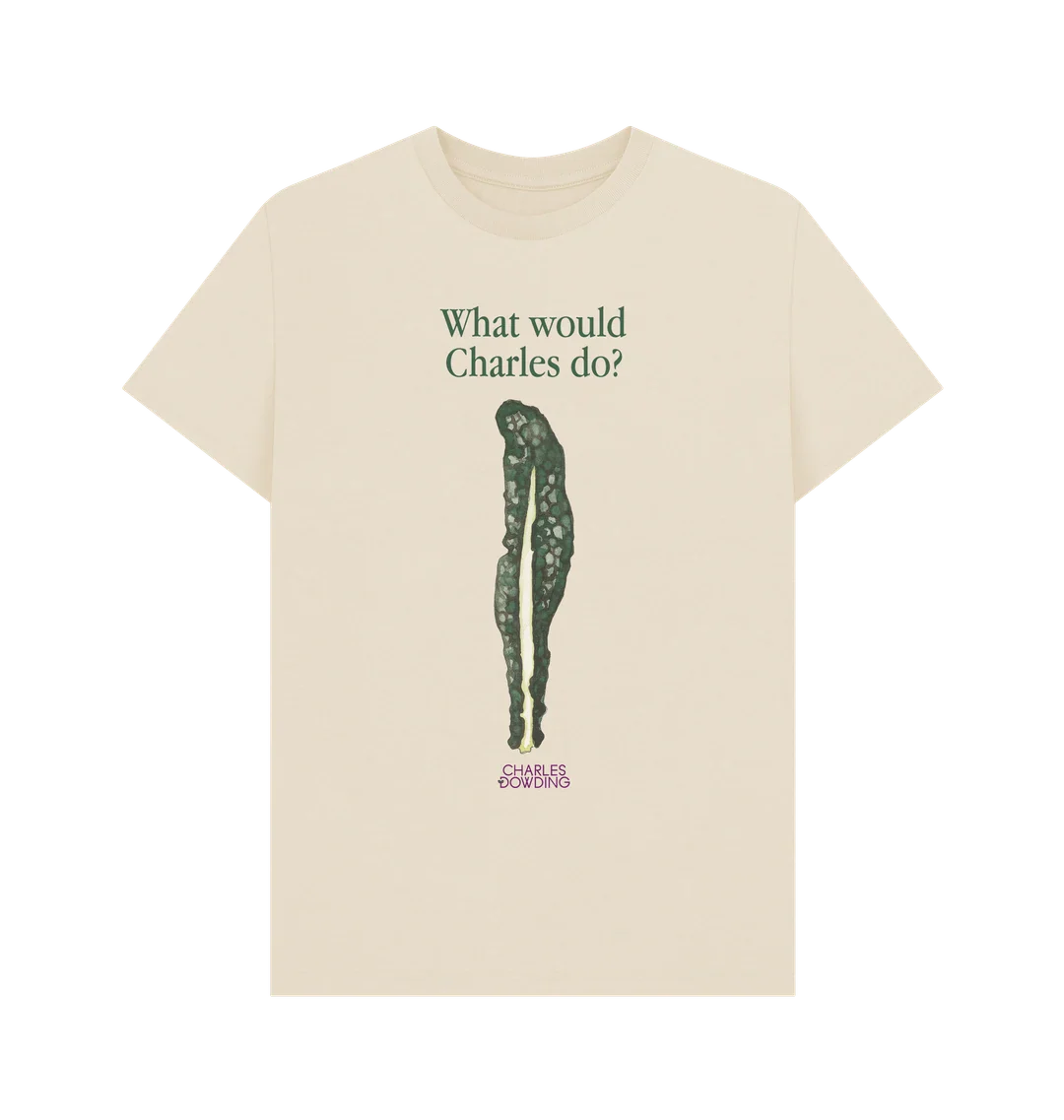 No Dig Kale 'What would Charles do?' T-shirt - Image 3